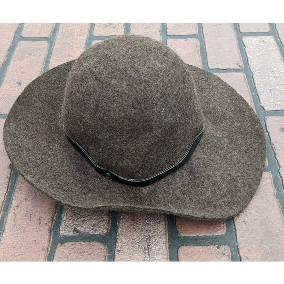 Nordstrom Heather Brown Wool Sunhat One Size NWT‎ - Picture 1 of 5